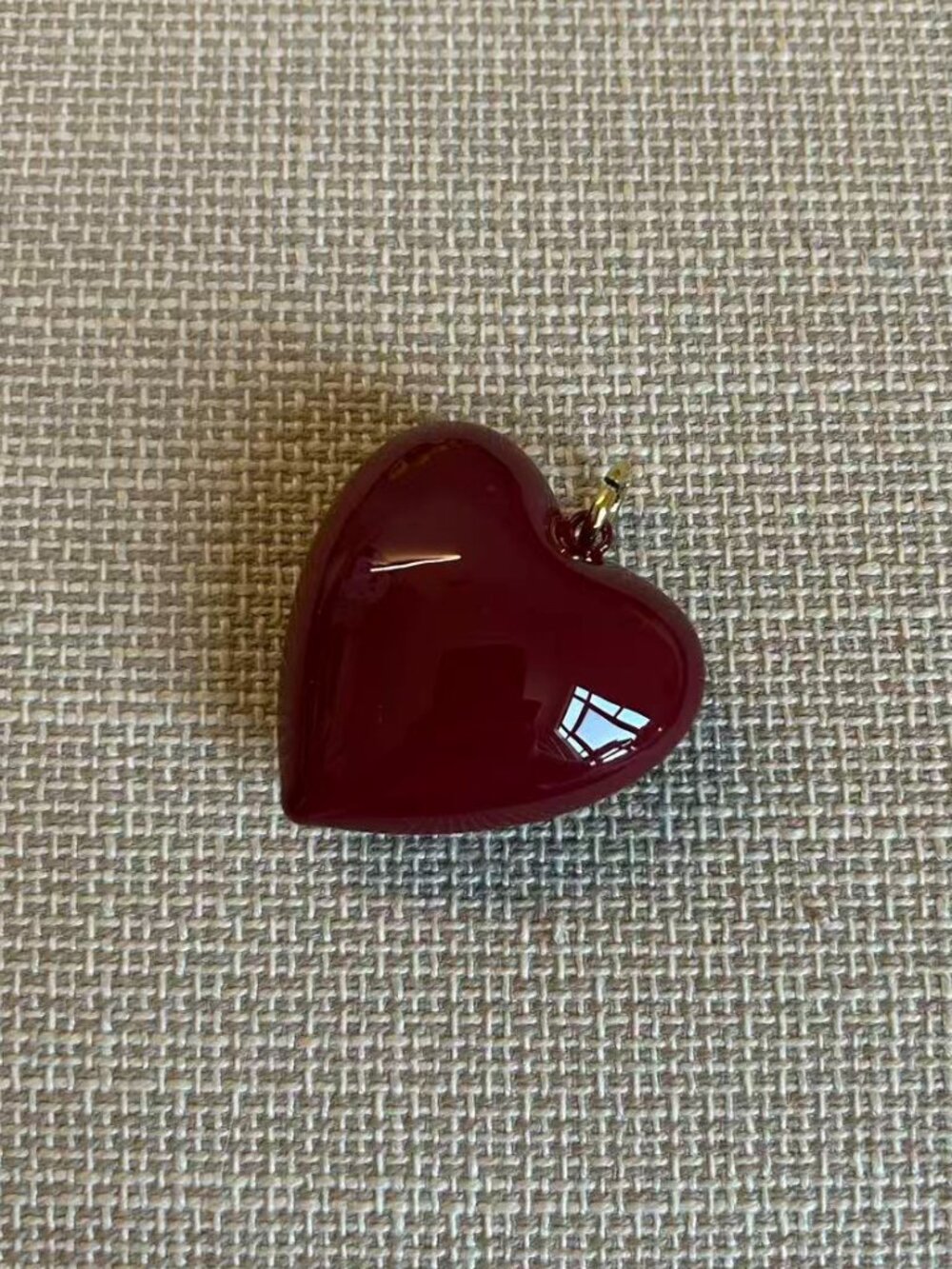 Roxanne Assoulin The Big Puffy Heart Charms Burgundy - Picture 2 of 2